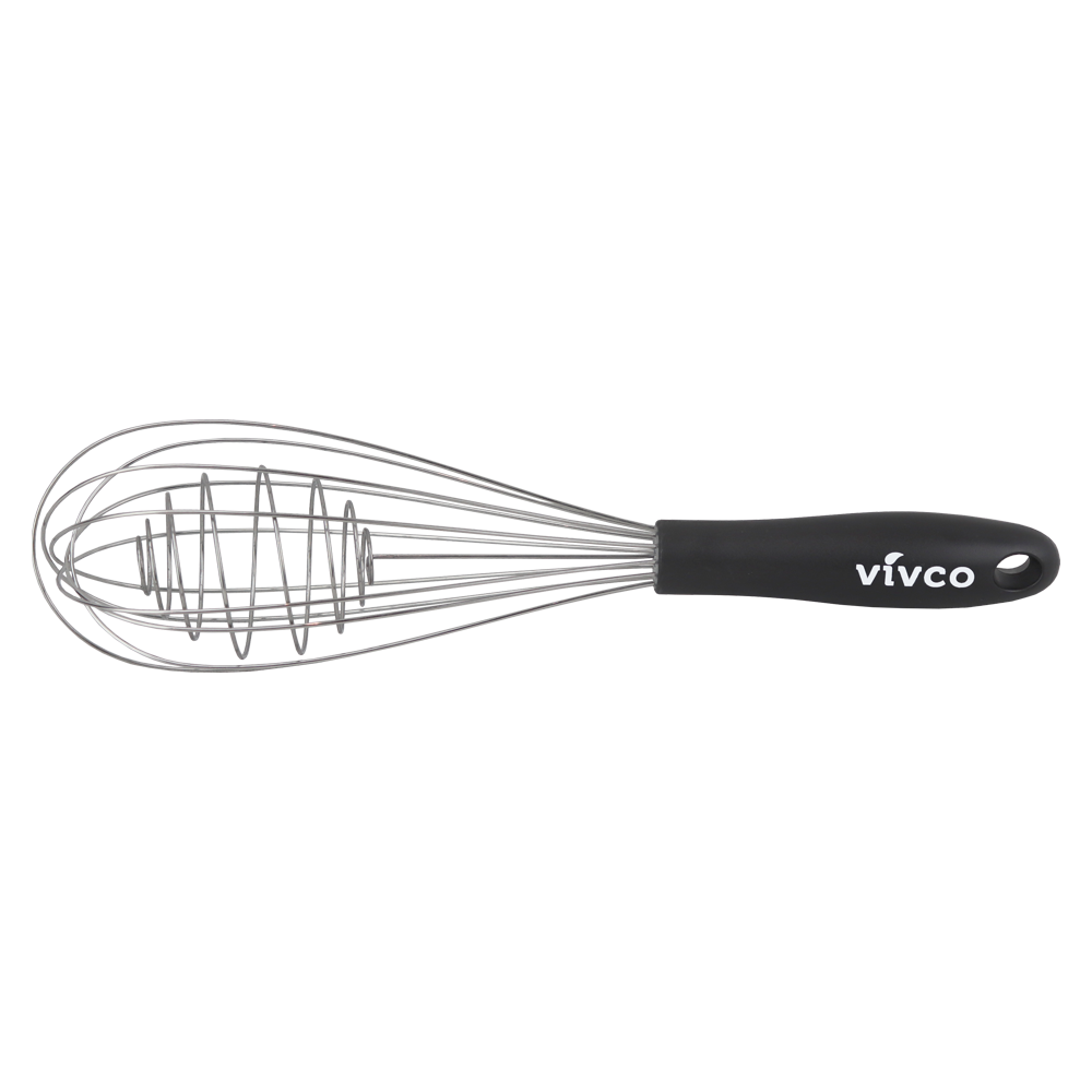 Vivco 8 Piece Utencil Silicone Set Spatula Whisk Strainer Palette Knife BLACK