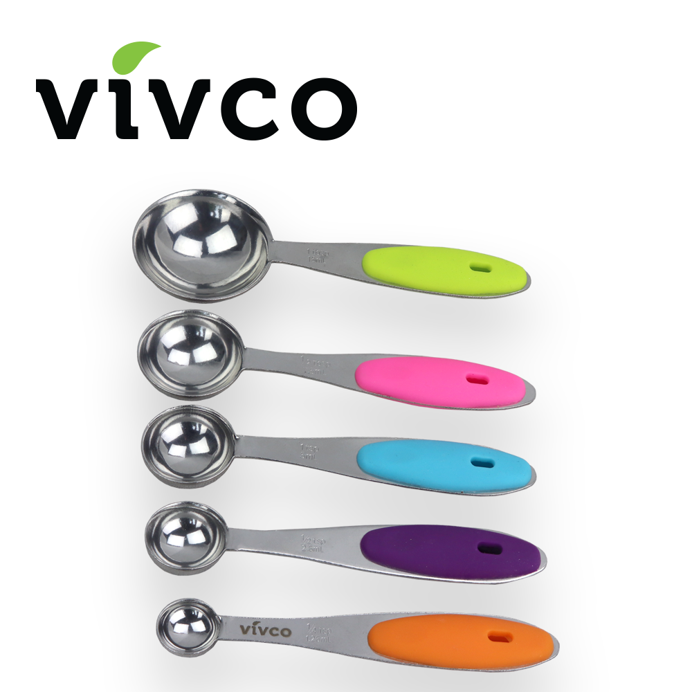 Vivco Measuring Cups & Spoon Set 13 Pieces Magnetic Measurment Chart