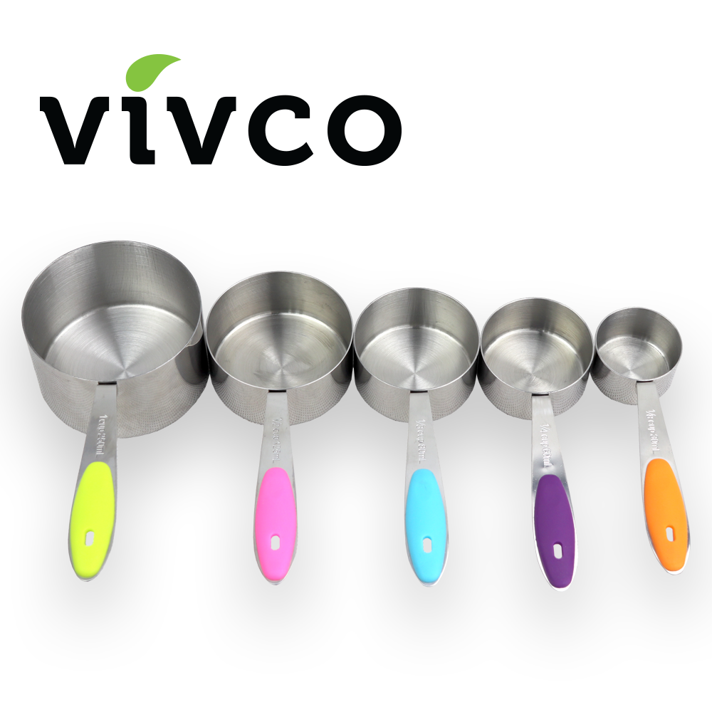 Vivco Measuring Cups & Spoon Set 13 Pieces Magnetic Measurment Chart