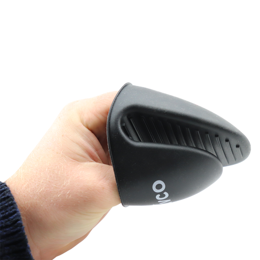 Vivco Silicon Oven Mitts 2 Piece Heat Resistant Pinch Gloves for Baking, Cooking or BBQ (Black)