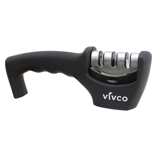 Vivco Knife Sharpener Professional Triple Step Diamond Tungsten & Ceramic Kitchen Utensil